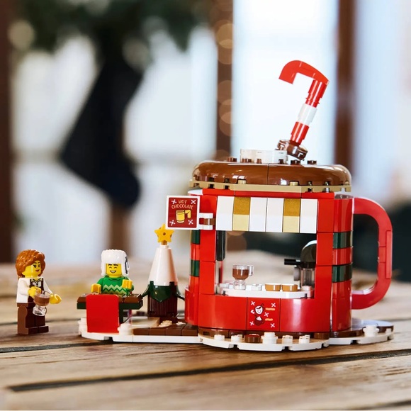  Hot Chocolate Stand Set  40776 Winter Village Holiday Christmas - NEW